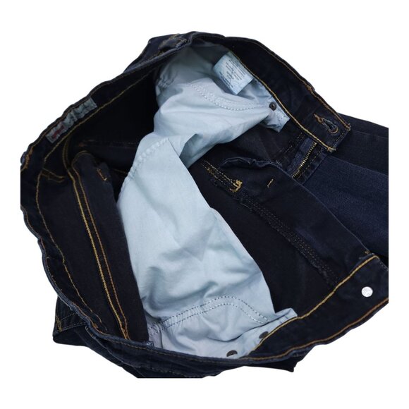 Wrangler Mens Slim Straight Jeans 32x30 Dark Wash Cotton Spandex - Picture 10 of 11